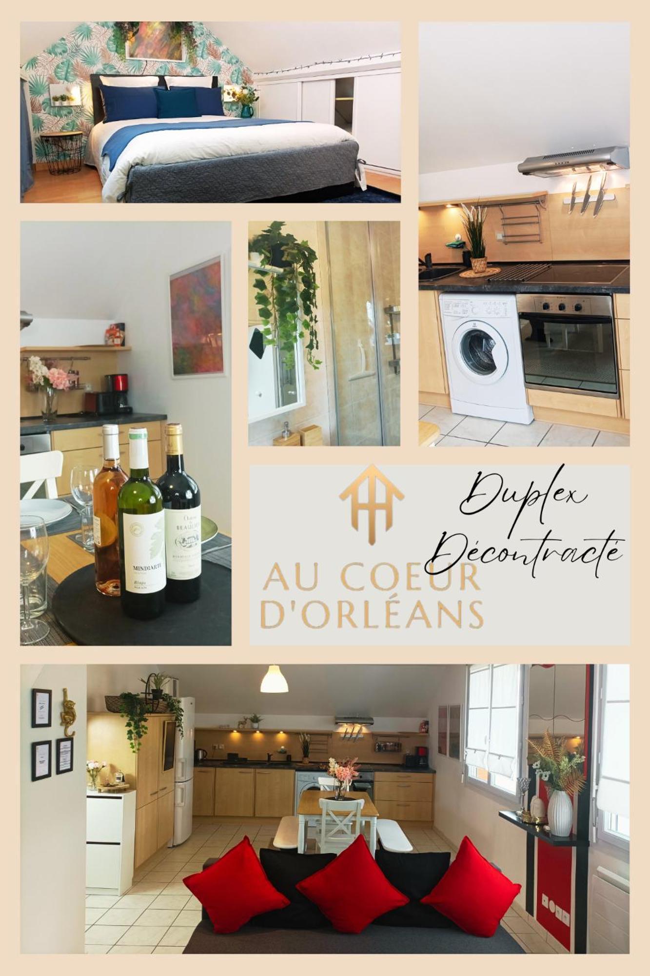 Appartement Le Duplex Decontracte à Fleury-les-Aubrais Extérieur photo